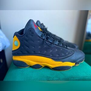Jordan Sneakers Black and Yellow